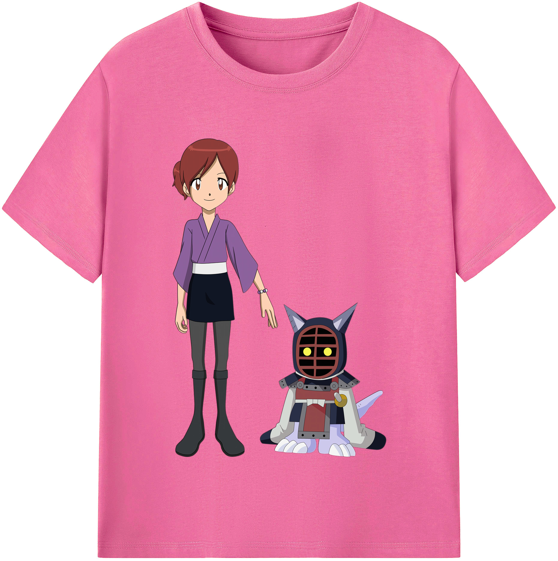 （画像用） Digimon デジタルモンスター/デジモン レディースカジュアルプリントTシャツ（綿100％）